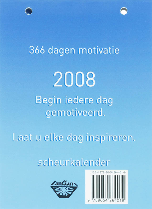 Achterkant van 2008