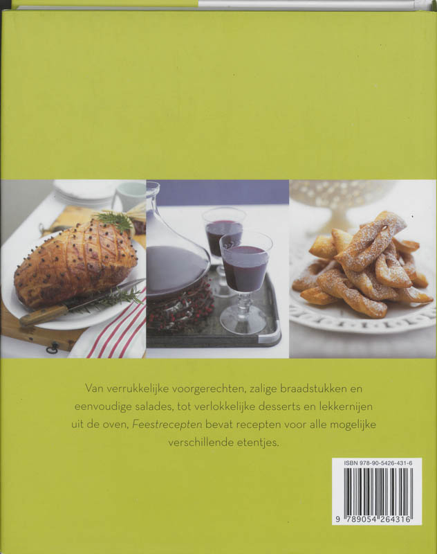Achterkant van Feestrecepten