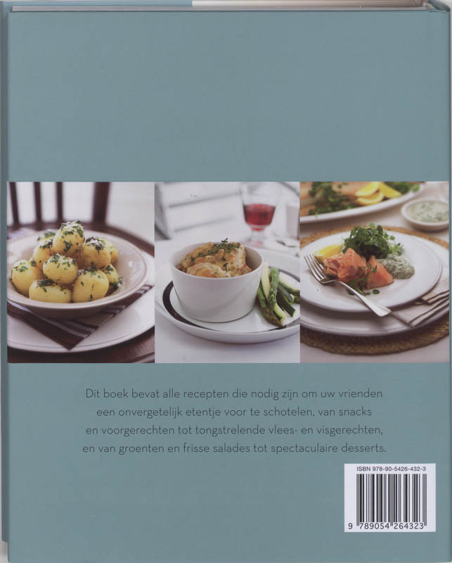 Achterkant van Eten met vrienden