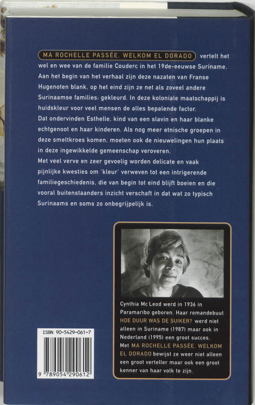 Achterkant van Ma Rochelle Passee, Welkom El Dorado