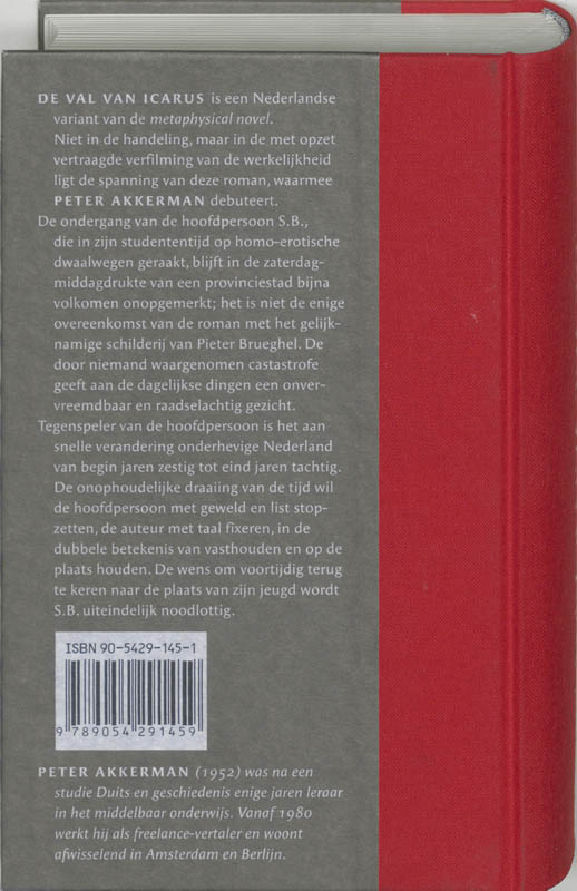 Achterkant van De val van Icarus