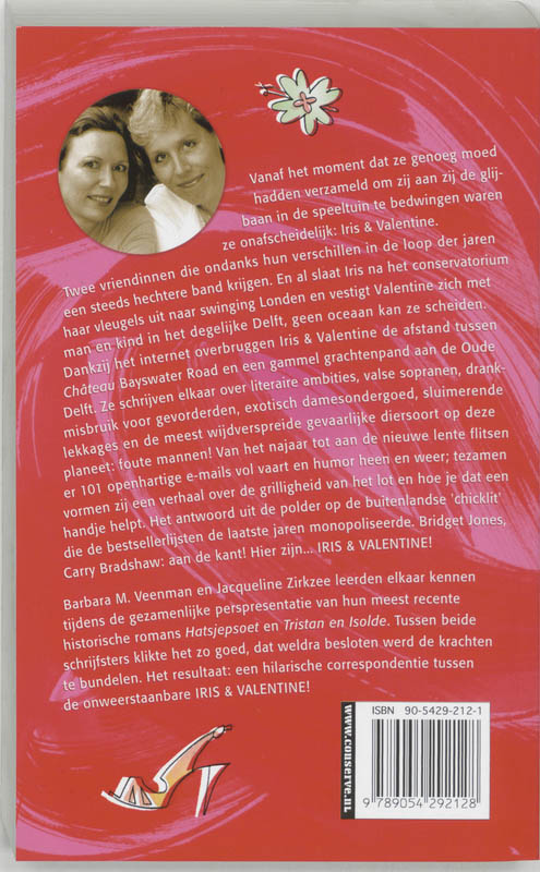 Achterkant van Iris & Valentine