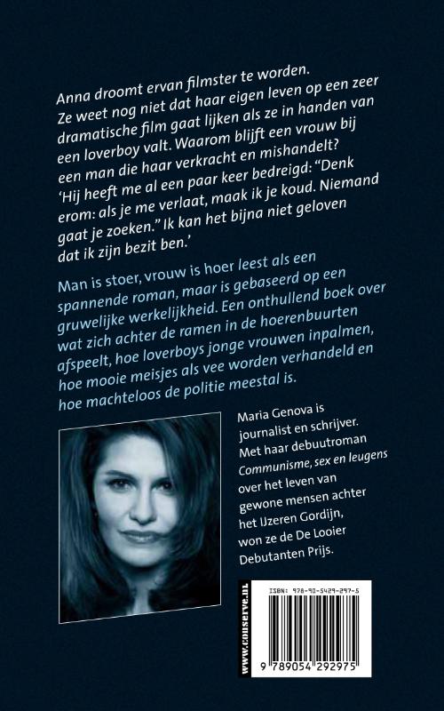 Achterkant van Man is stoer, vrouw is hoer