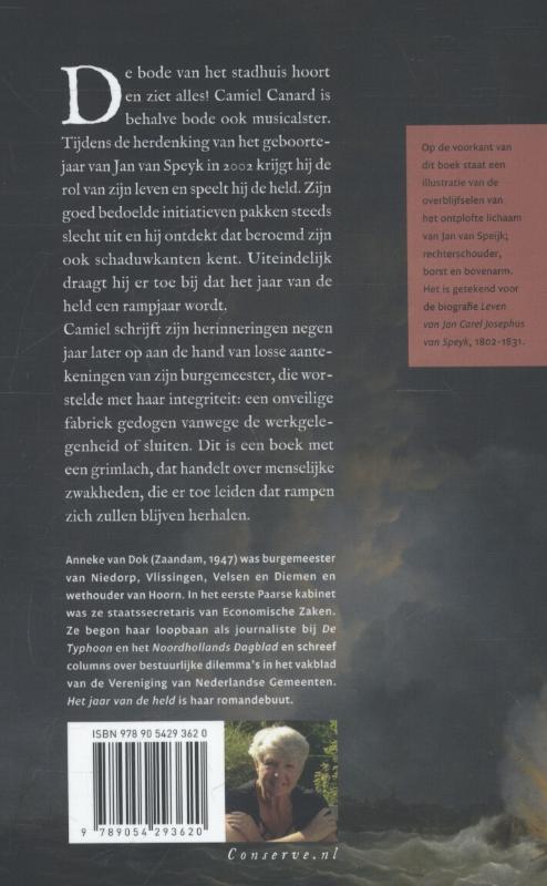 Achterkant van Het jaar van de held