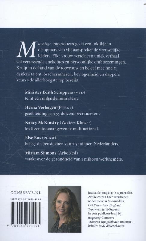 Achterkant van Machtige topvrouwen