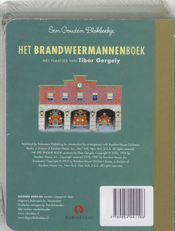 Achterkant van Het brandweermannenboek set 3 ex