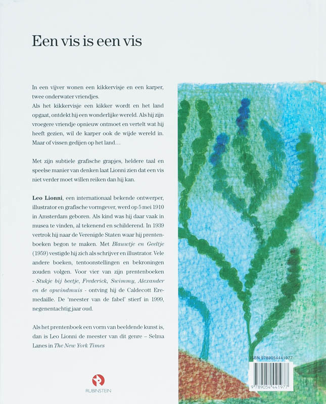 Achterkant van Een vis is een vis