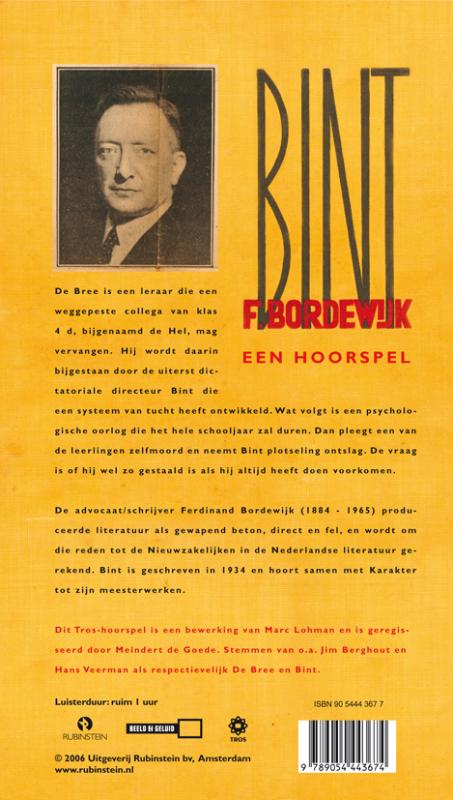 Achterkant van Bint