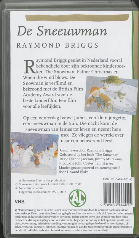 Achterkant van De sneeuwman