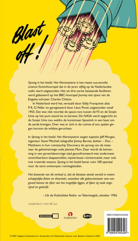 Achterkant van Sprong in het heelal 10 CD'S