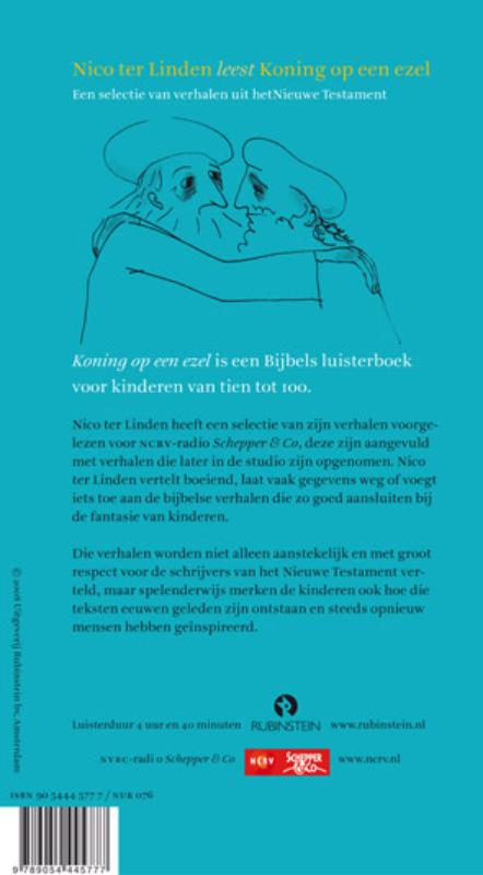 Achterkant van Koning op een ezel