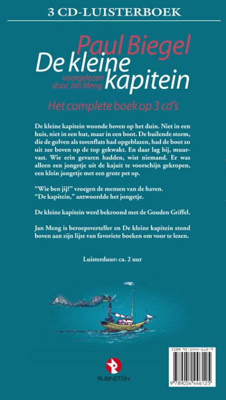 Achterkant van De kleine kapitein