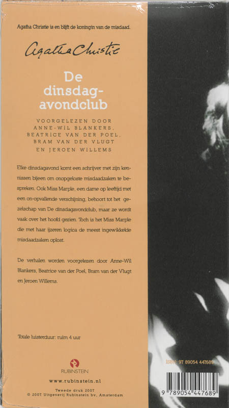 Achterkant van De dinsdagavondclub 4 CD'S