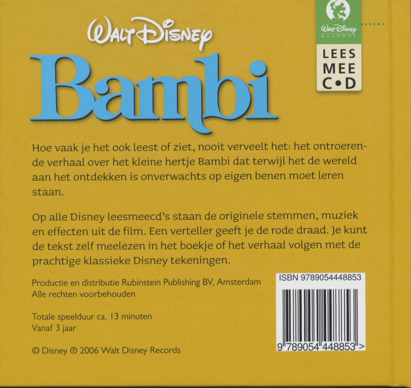 Achterkant van Bambi