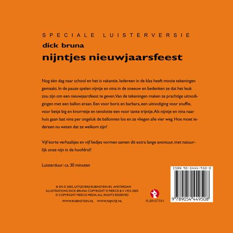 Achterkant van Nijntje's nieuwjaarsfeest