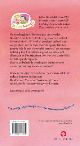 Achterkant van Jan en Noortje gaan naar zwemles 1 CD