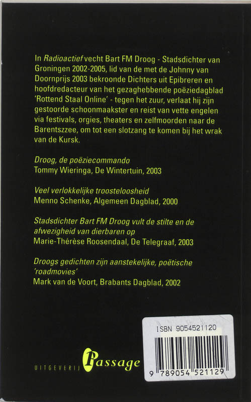 Achterkant van Radioactief