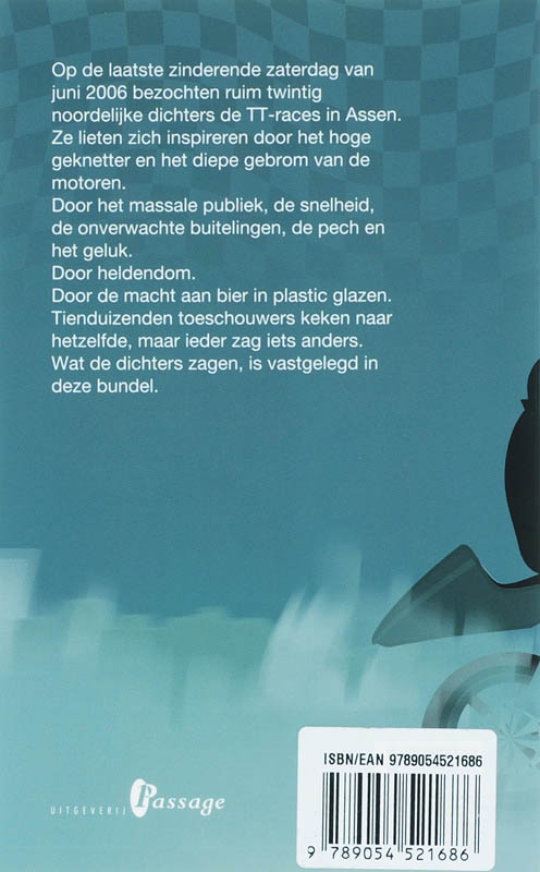 Achterkant van TT-Poezie