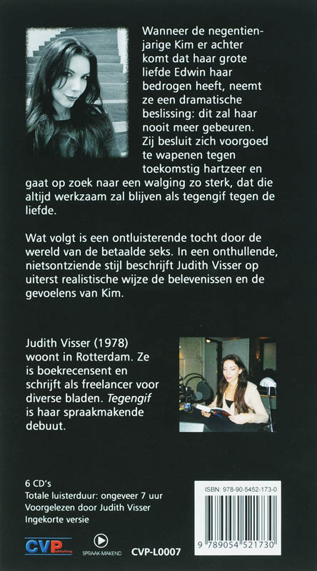 Achterkant van Tegengif 6 CD's