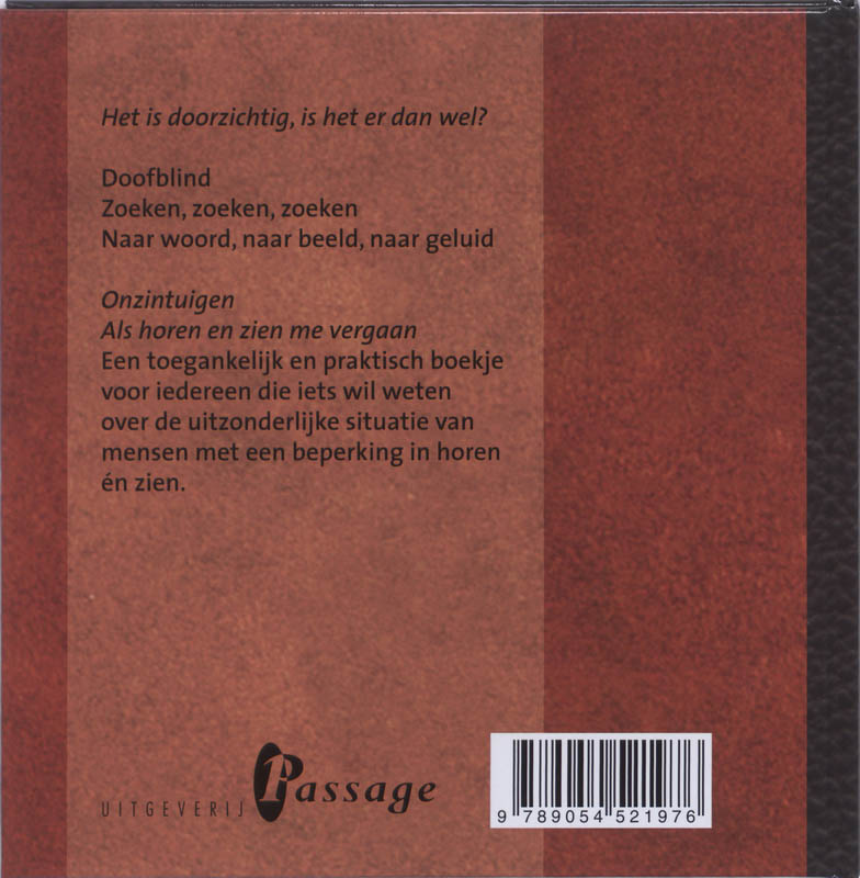 Achterkant van Onzintuigen
