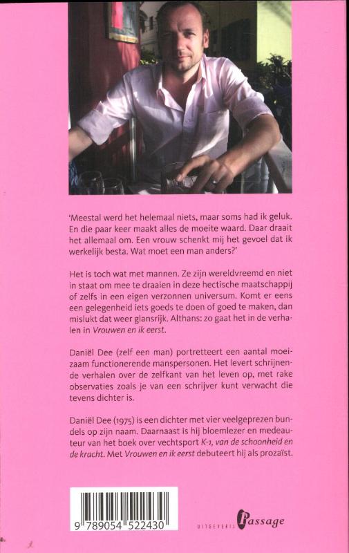 Achterkant van Vrouwen en ik eerst