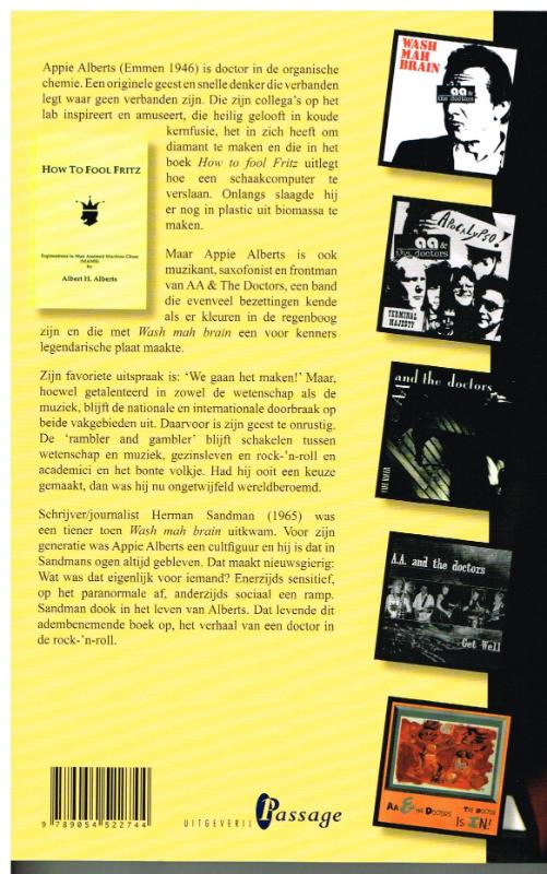 Achterkant van Appie Alberts