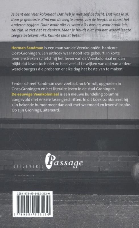 Achterkant van De eeuwige Veenkoloniaal