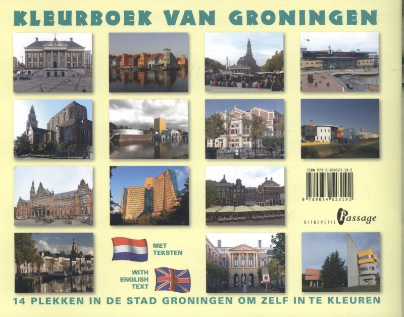 Achterkant van Kleurboek van Groningen
