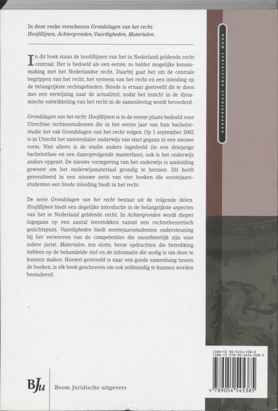 Achterkant van 1 Hoofdlijnen