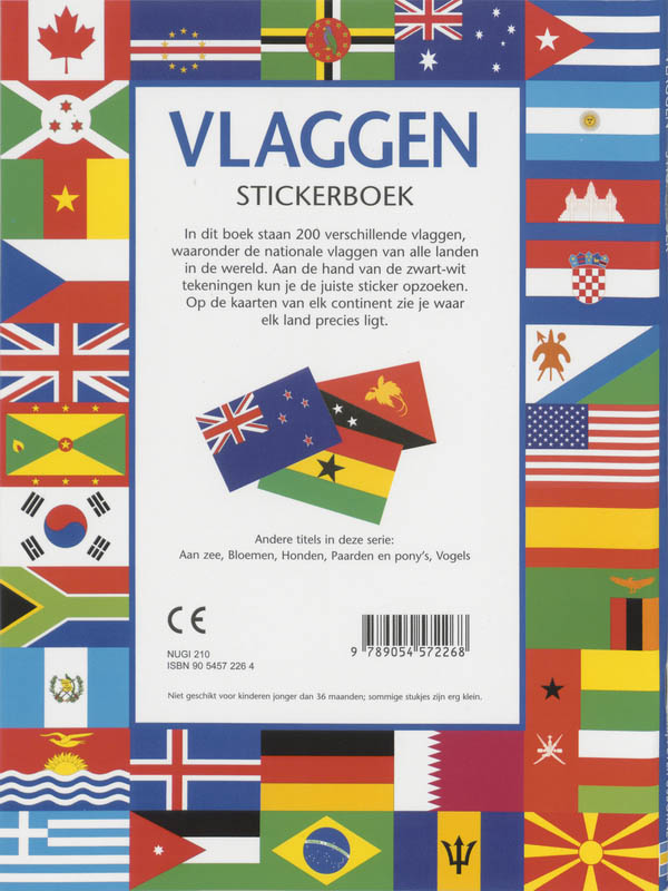 Achterkant van Stickerboek