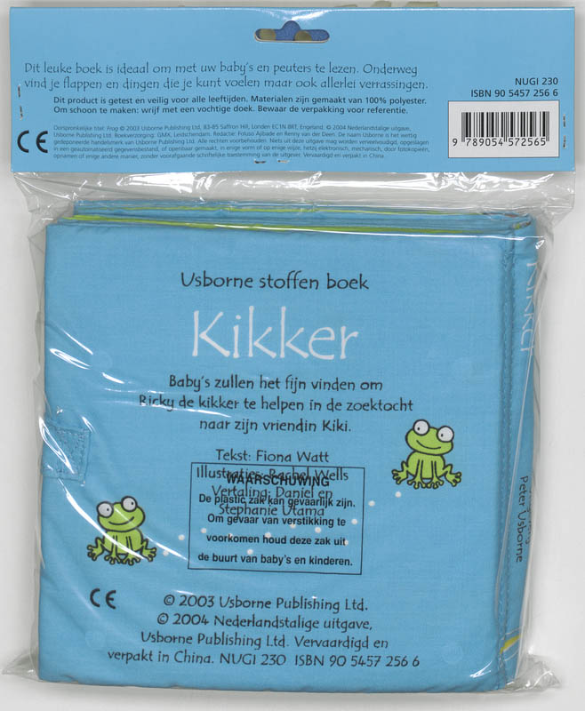 Achterkant van Stoffen boek