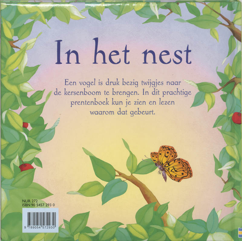 Achterkant van In het nest