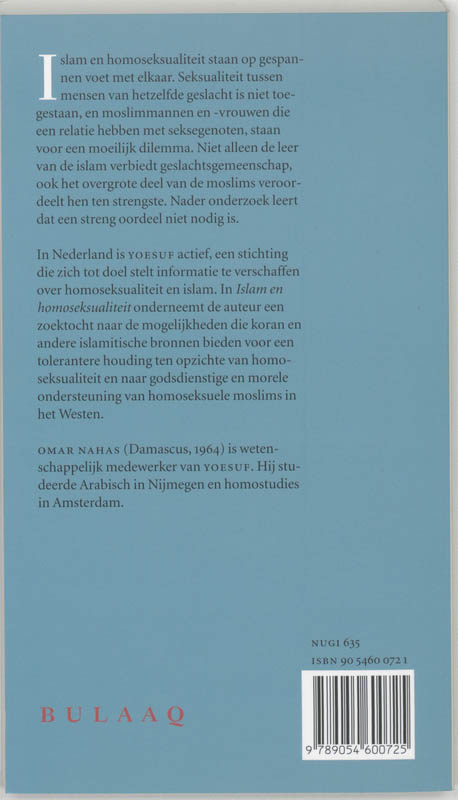 Achterkant van Islam en homoseksualiteit