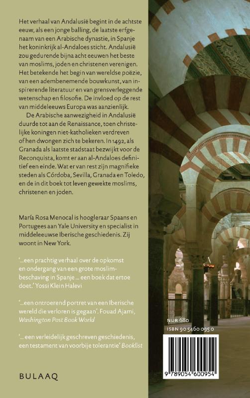 Achterkant van De gouden eeuwen van Andalusie