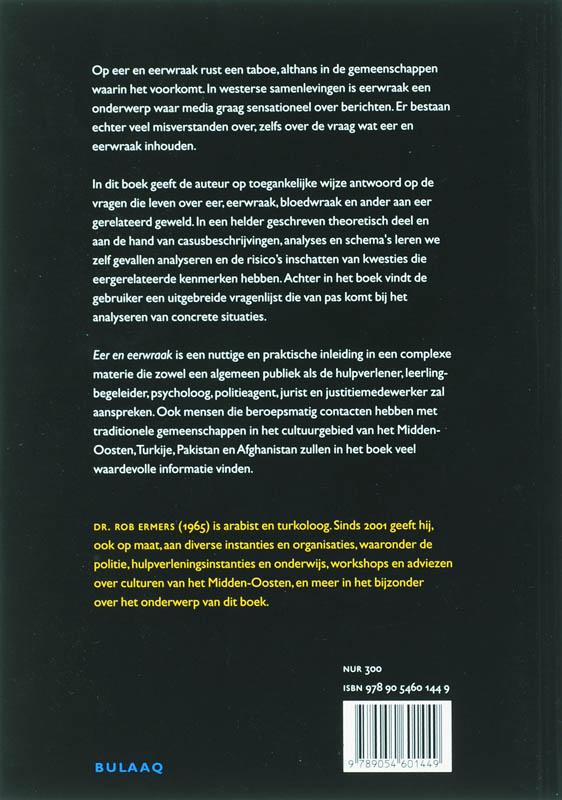 Achterkant van Eer en eerwraak