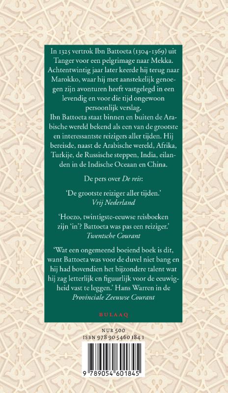 Achterkant van De reis