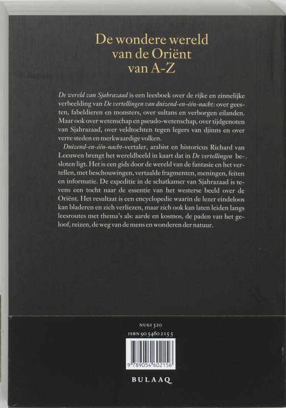 Achterkant van De wereld van Sjahrazaad