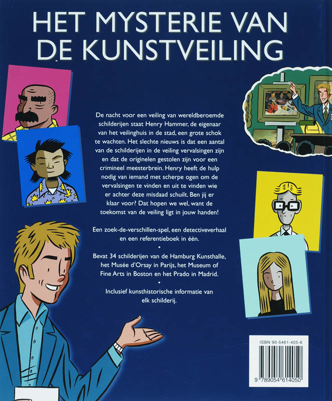 Achterkant van Het mysterie van de kunstveiling