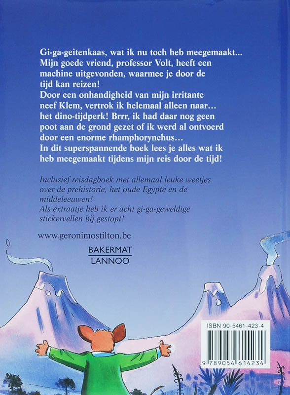 Achterkant van Reis door de tijd