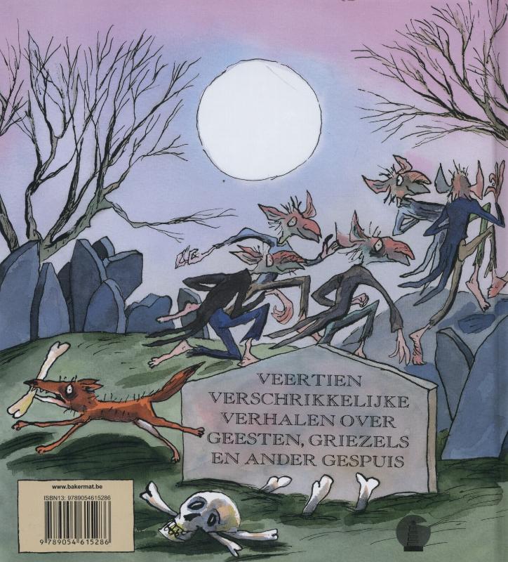 Achterkant van Geesten griezels en ander gespuis