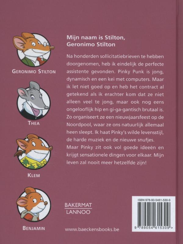 Achterkant van Mijn naam is Stilton, Geronimo Stilton