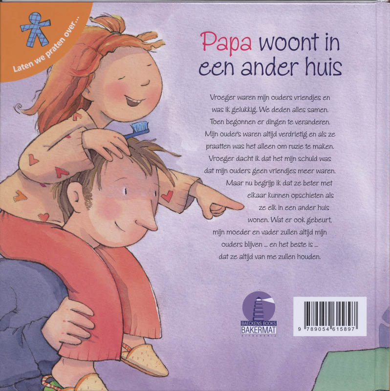Achterkant van Papa woont in een ander huis