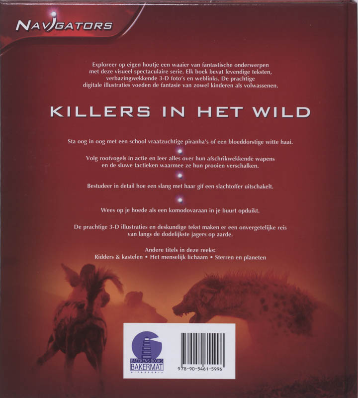 Achterkant van Killers in het wild