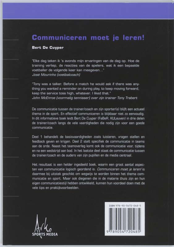 Achterkant van Communiceren moet je leren!