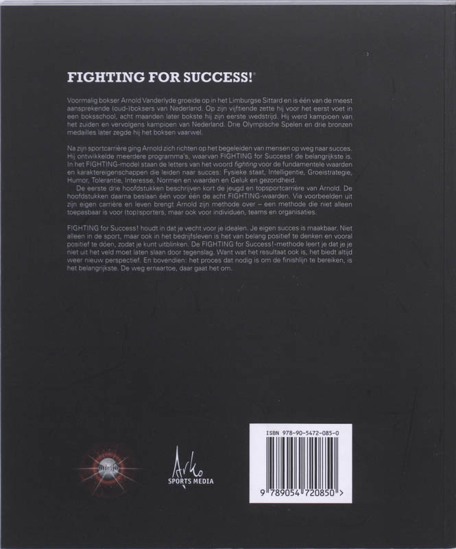 Achterkant van Fighting for Success!