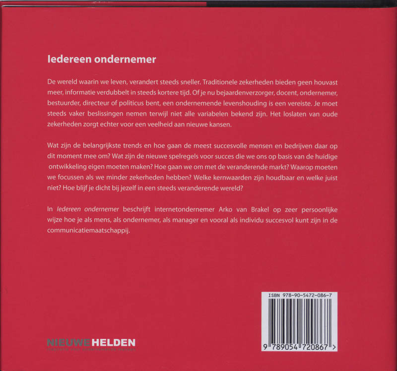 Achterkant van Iedereen ondernemer