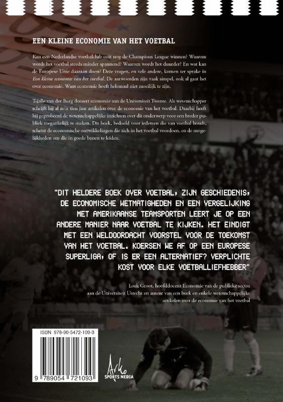 Achterkant van Een kleine economie van het voetbal