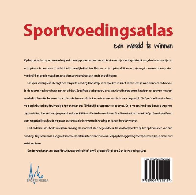 Achterkant van Sportvoedingsatlas