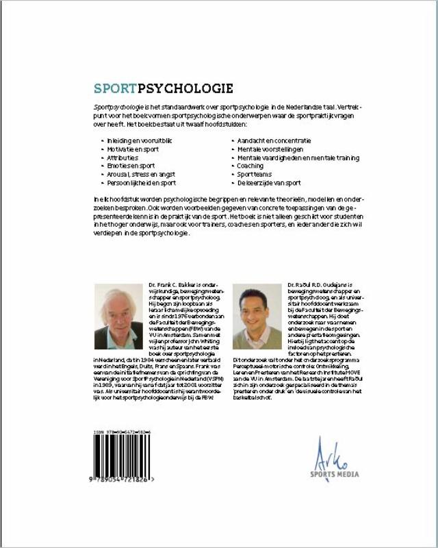 Achterkant van Sportpsychologie