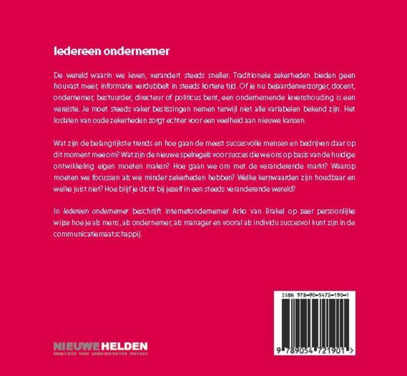 Achterkant van Iedereen ondernemer